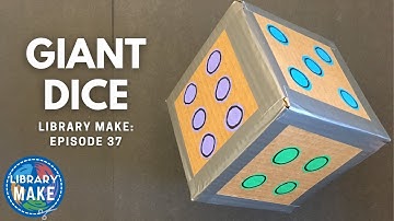 DIY Literacy:  Giant Dice (LIBRARY MAKE)