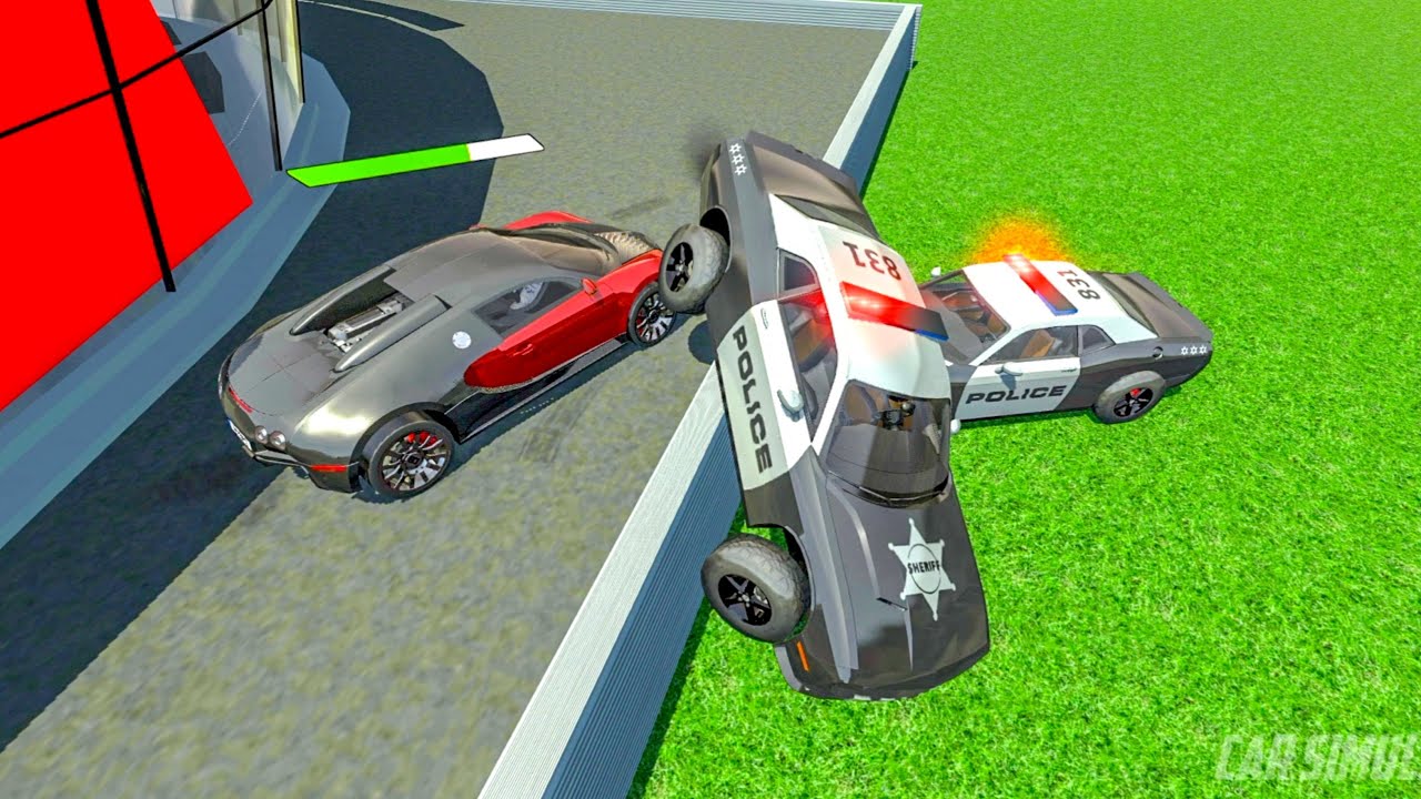 Car Simulator 2 - Police Cars Showing Some Love😂 Bugatti Veyron - Car Games Android Gameplay