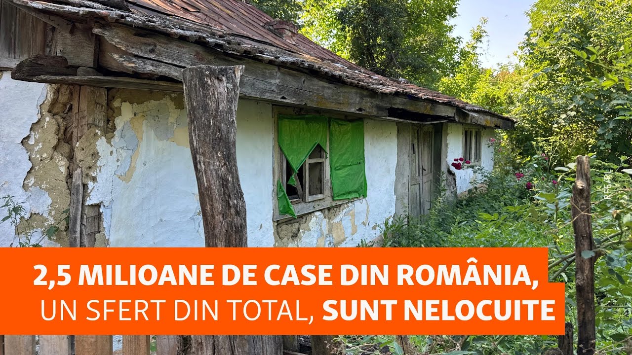 România părăsită: 1,2 milioane de case goale în sate