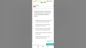 kuis 1 WEBINAR NASIONAL “INOVASI KESEHATAN OTAK DAN PENCEGAHAN STROKE MENUJU MASYARAKAT SEHAT DAN
