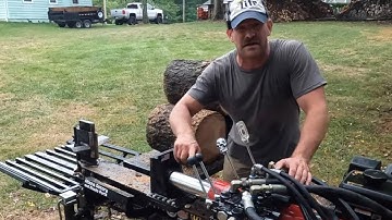 Different ways to operate an auto cycle valve for a log splitter.