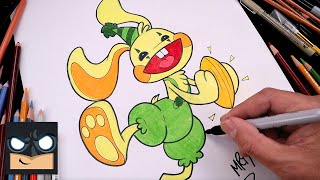 how to draw bunzo bunny poppy playtime ch2 draw color