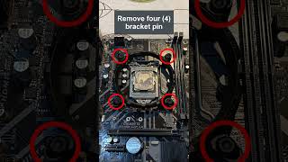 How to Remove | Thermaltake UX100 ARGB CPU Cooler | Intel Bracket shorts