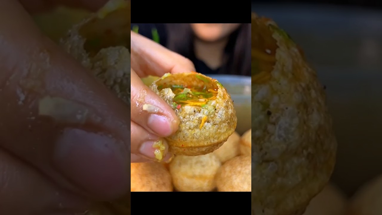ASMR: Eating Spicy Pani Puri Eating Challenge 🔥😍 Golgappa Puchka Fulki Water Balls Mukbang😋