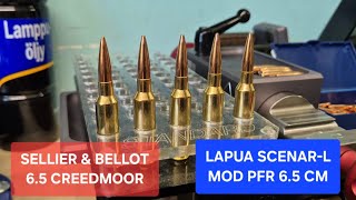 6.5 CREEDMOOR MOD. SELLIER BELLOT & SCENAR-L LAPUA 136GR.
