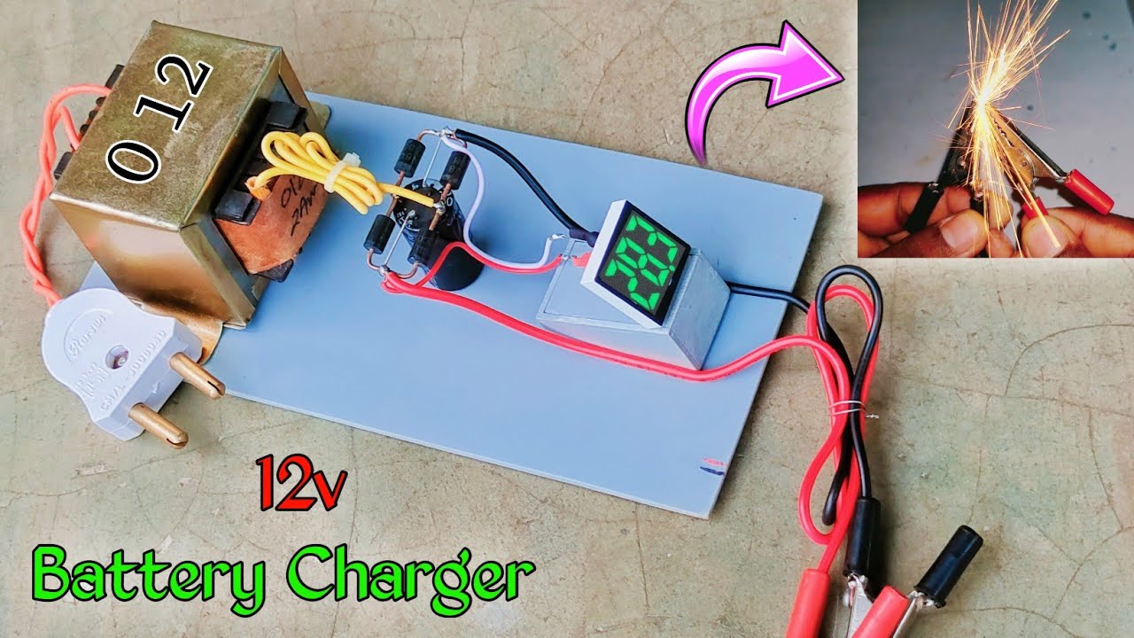 Bike Battery Charger At Home // 12 Volt Battery Charger Kaise Banaye