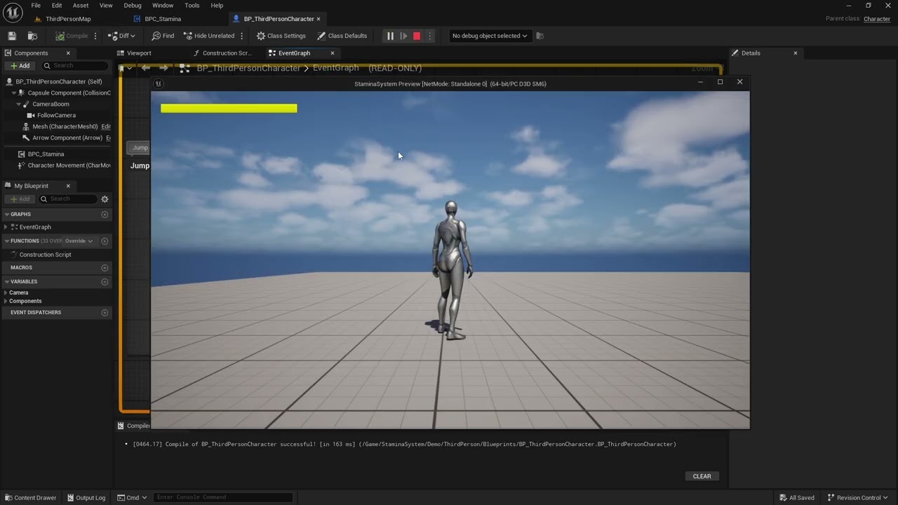 Unreal Engine 5 – Stamina System (Marketplace Content)