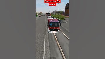 #shorts | Mercedes benz Atego Firetruck Mod | Bussid | truck is faster than train | Android game
