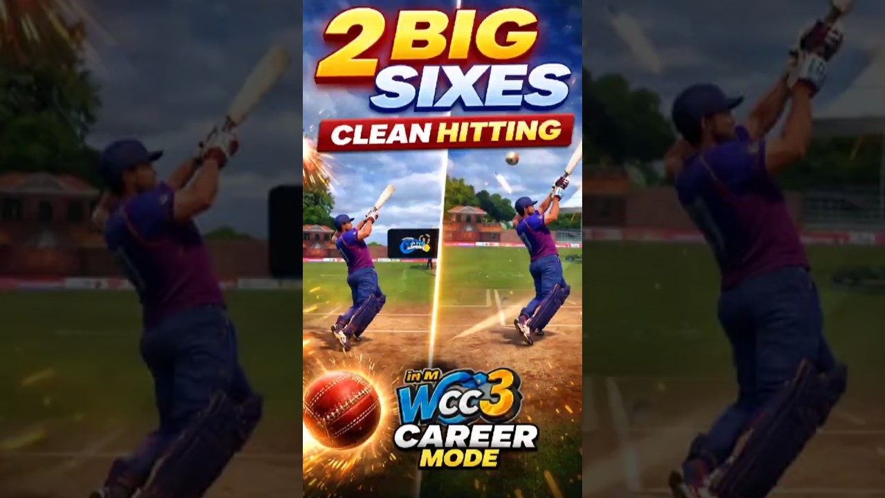 2 BIG SIXES 💥 | Clean Hitting in WCC 3 Career Mode 🔥 