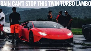 1300 Horsepower Lamborghini Huracan Does 180 MPH In The Rain