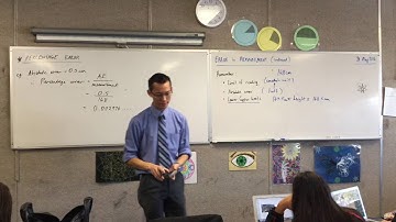 Errors in Measurement II (1 of 2: Introduction to Percentage Errors and an Introductory Example)