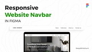Responsive Website Navbar in Figma | Navigation bar | Responsive Design