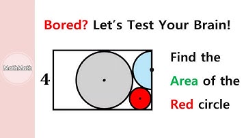HOW TO: Find the Area of the Red Circle