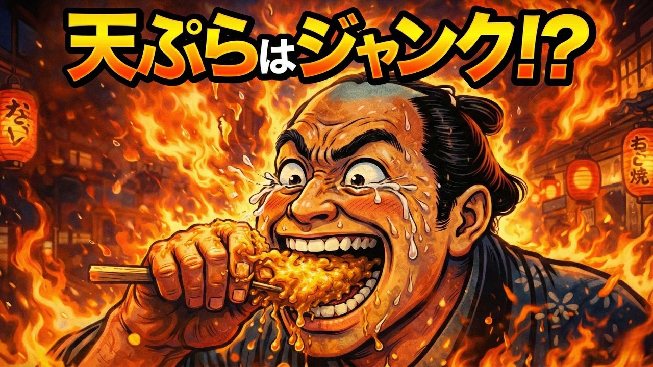 【衝撃】一食数万円の高級料理…実は江戸時代の「最底辺ジャンクフード」だった天ぷらの正体。