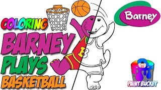 Barney Plays Coloring Pages - Barney and Friends Coloring Book for Kids