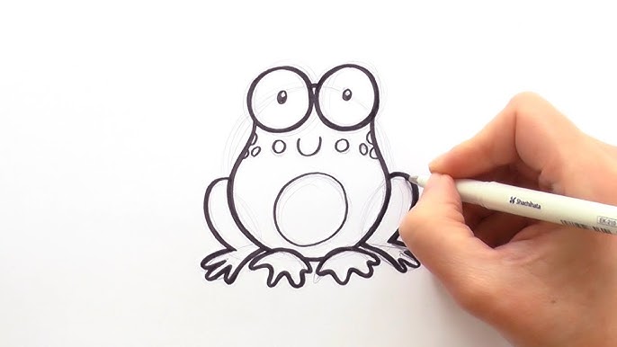 How to Draw a Cartoon Frog - YouTube