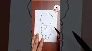 Draw BT21 RJ in 3 simple steps #bt21rj #bt21universe #rj Draw BT21 RJ in 3 simple steps #bt21rj #bt21universe #rj