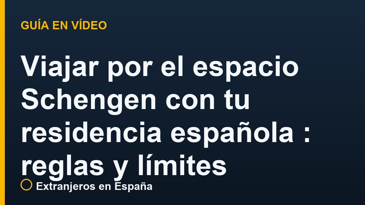 Viajar por el espacio Schengen con tu residencia española (TIE): reglas y límites