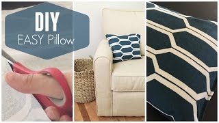 How To Sew a Pillow QUICK and SIMPLE DIY!