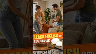 Decorating a Cozy Living Room | Real Conversations for English Beginners #shorts #englishspeaking