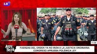 EL CONGRESO APRUEBA QUE POLICÍAS Y MILITARES SÓLO SEAN JUZGADOS EN SU FUERO