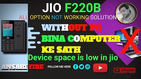 Jio phone software update without pc 2023