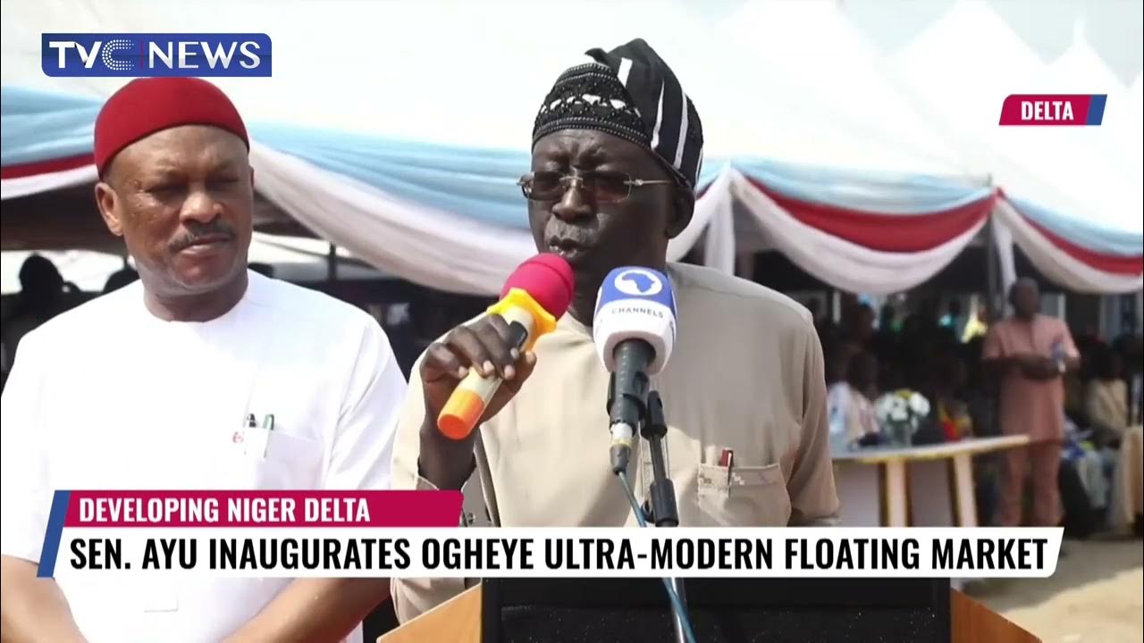 Sen. Ayu Inaugurates Ogheye Ultra Modern Floating Market in Delta State