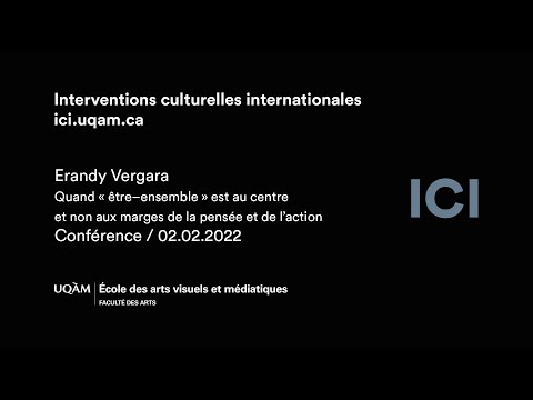 Conférence ICI : Erandy Vergara