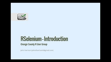 RSelenium Webinar 2014 05 21