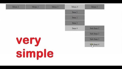 How to create Dropdown Menu/Navigation Bar in Html and CSS Tutorial - css3
