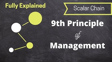 Scalar Chain I 9th Principle of Management I Knowledge Theatre