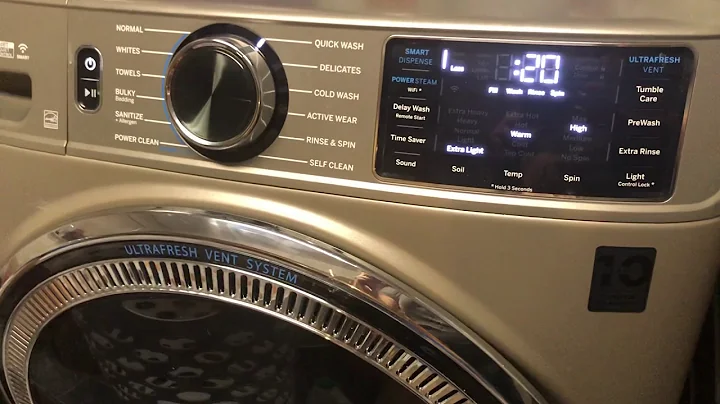 Sound Volume control on GE UltraFresh Vent washer Washing Machine - How to adjust beeps
