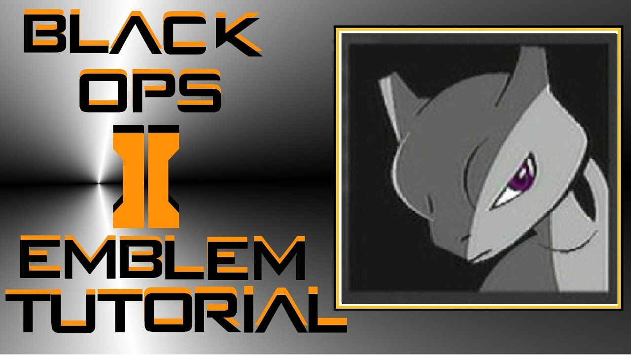Call of Duty Black Ops 2 : Mewtwo Pokemon Emblem Tutorial