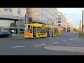 Straßenbahnen – Trams in der Magdeburger Innenstadt während des Tunnelbaus – April 2022