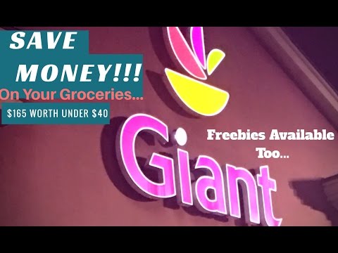 Extreme Couponing!!!Giant Food Haul $165 Worth of Groceries for $40!!!