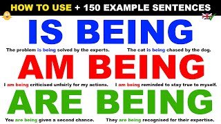 How To Use… IS BEING / AM BEING / ARE BEING | English Grammar Lesson with 150 Example Sentences by Club James Studios - English Speaking Videos 3,732 views 2 months ago 17 minutes