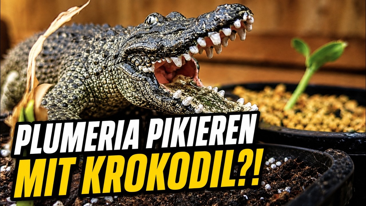 Plumeria pikieren mit Krokodil 😱 – jetzt wird’s wild im Anzuchtkasten!