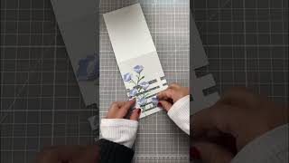 DIY Trellis Split Card Front Design #cardmaking