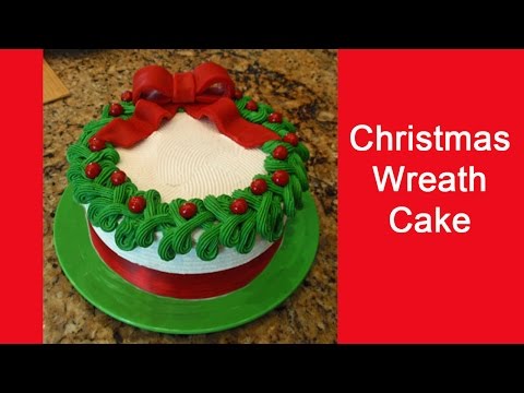 Easy to Make Christmas Wreath Cake