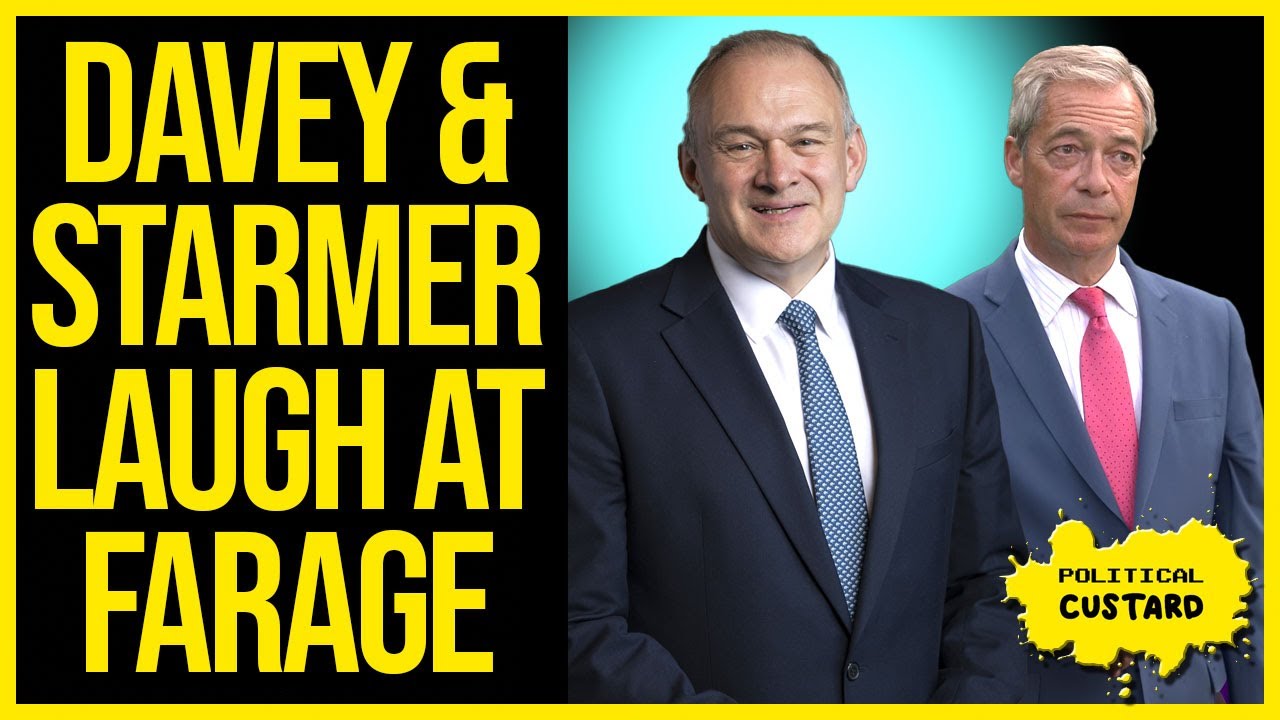 Ed Davey And Keir Starmer Laugh At Nigel Farage Over Elon Musk Fallout