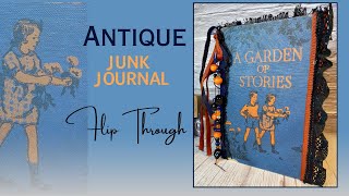 SOLD- Antique Junk Journal flip Through by Hyperstamper