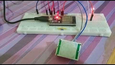 PIR Motion Sensor with ESP32 using Interrupts and Timers