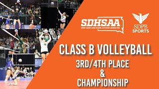 Class B - 2023 State Volleyball Tournament (3/4th & Championship) | SDPB Sports