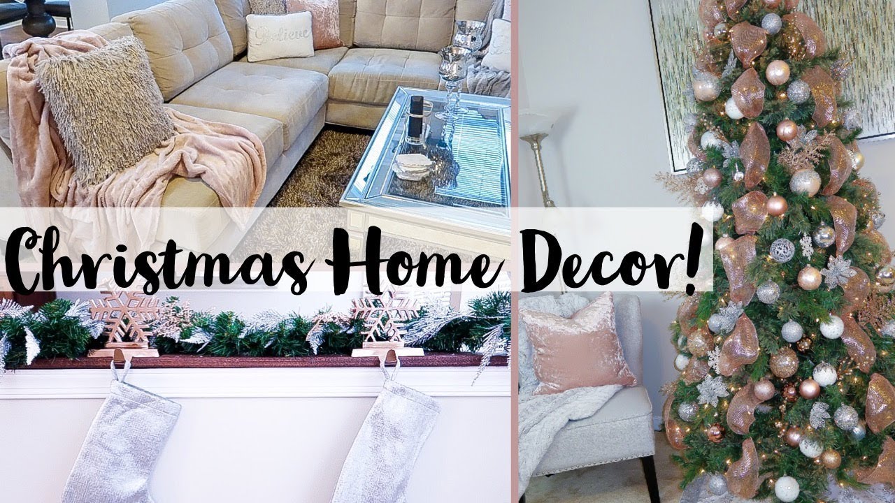 VLOGMAS DAY 3: CHRISTMAS HOME DECOR TOUR 2018!!! - YouTube