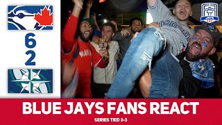 Stayin' Alive | Blue Jays Fans React | ALCS Game 6 | Jays 6-2 Mariners