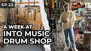 Nelsons Drum Shop Nashville, Warehouse & Sonor Momentum - A Week At Into Music Store Ep 23