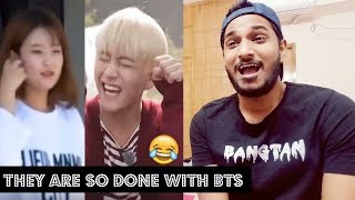 [BTS REACTION] WHEN THE STAFF IS SO DONE WITH BTS!!