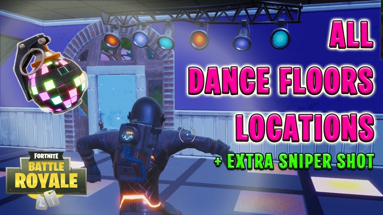 Dance on Different Dance Floors ALL LOCATIONS - Disco Week 8 Challenges Fortnite