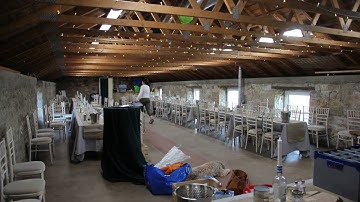 wedding setup timelapse