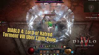 Diablo 4: LOH Torment VIII Uber Lilith